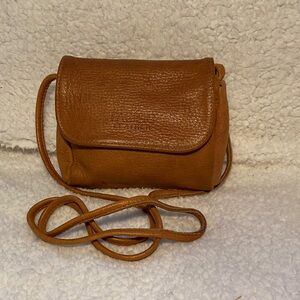 Vintage Pacific Buttery Soft Leather Tan Women's Crossbody Bag